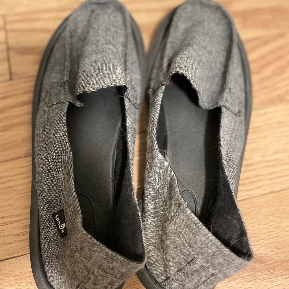 Sanuk slip on shoes